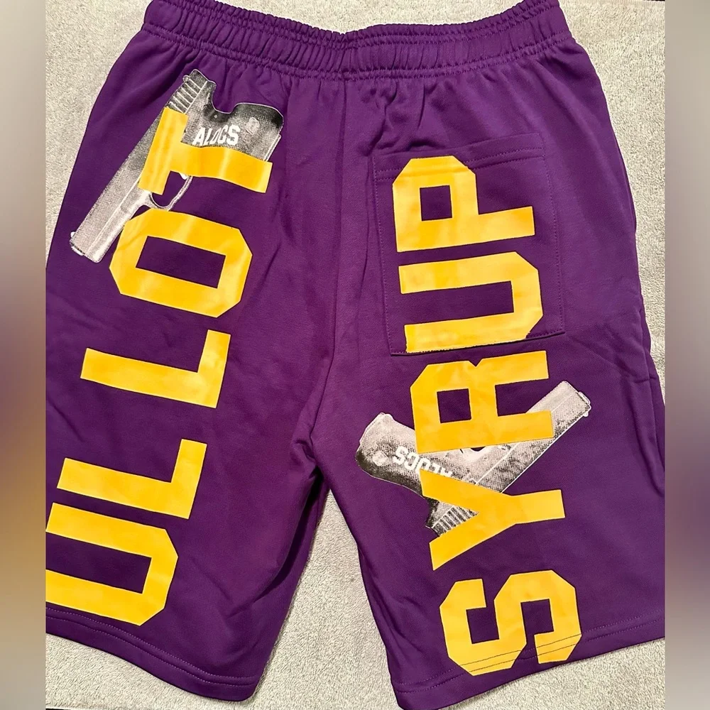 That’s A Awful Lot of Cough Syrup Glock Shorts- Purple Size M